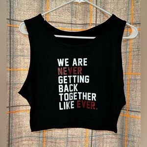 Taylor Swift lyrics crop top